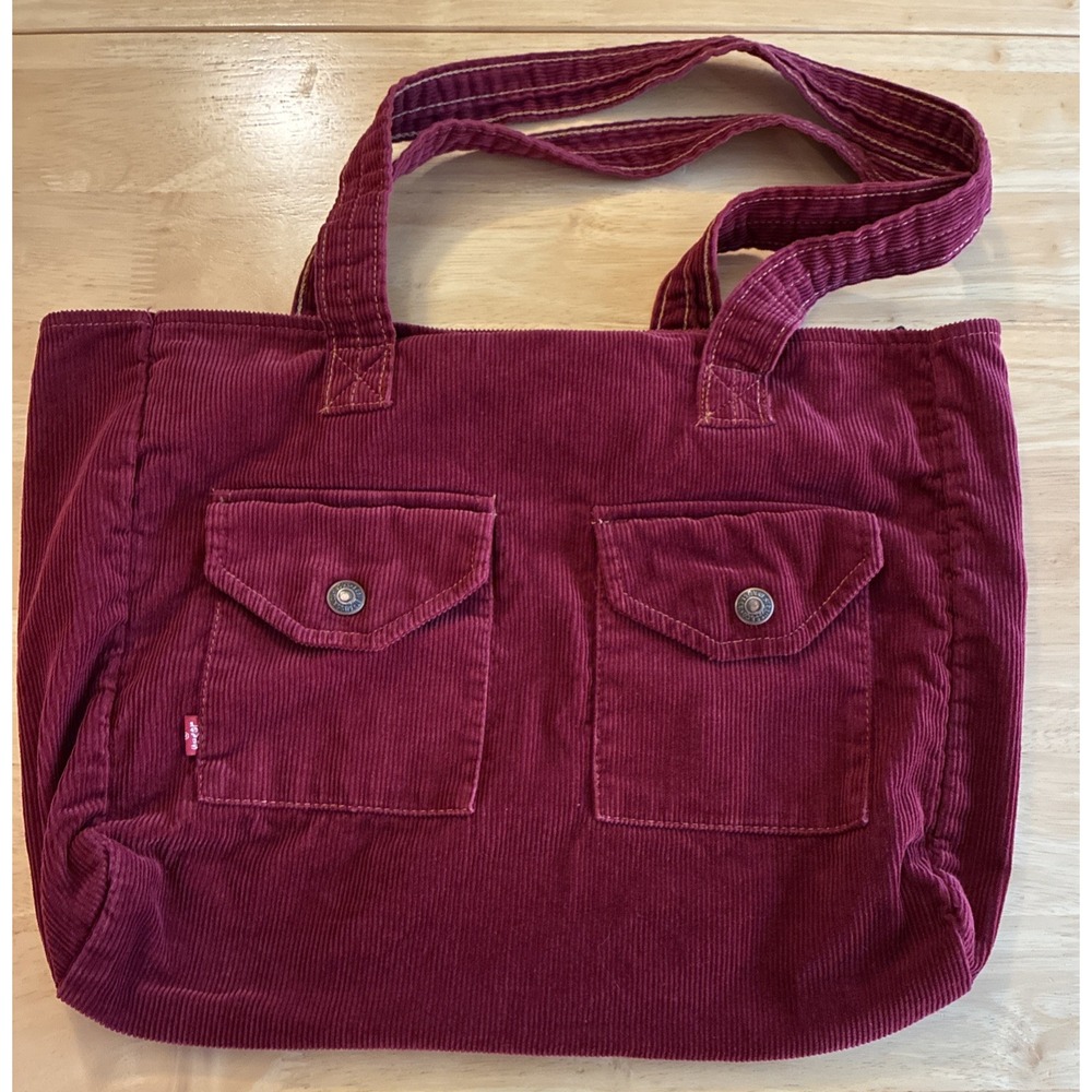 Y2K Yak Pak/ Levi's Collab Purse Corduroy Rust Red Shoulder Bag Rare